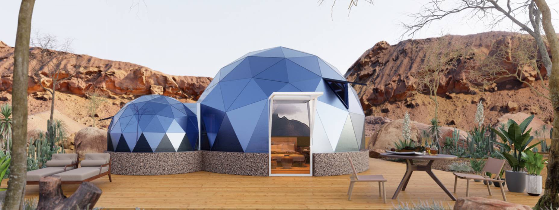 新民市球形智能光伏玻璃星空房